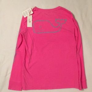 Vineyard Vines bright pink long sleeve tee NWT